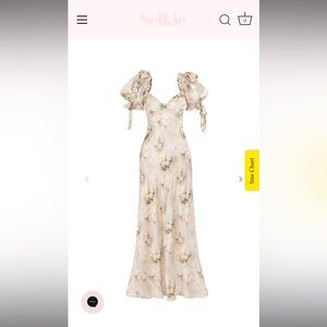 Selkie Cottage Roses Poet Slip Dress